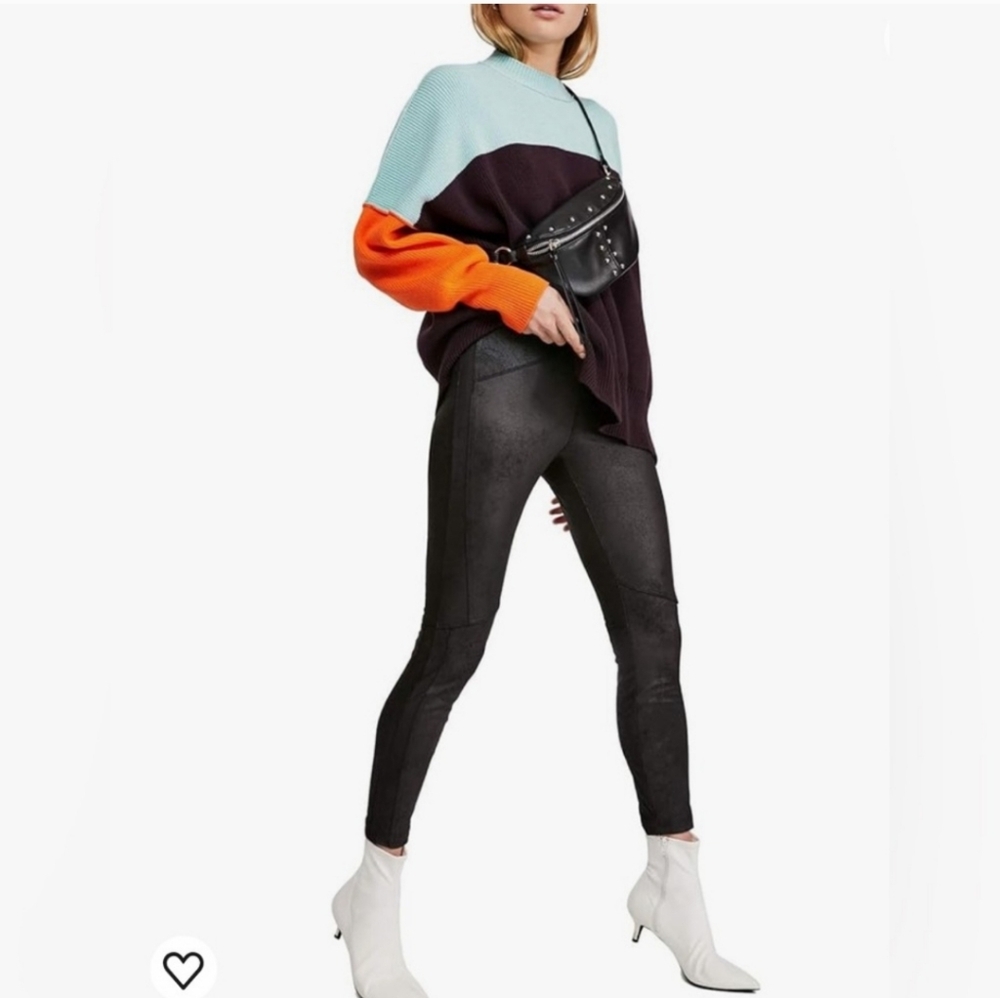 Free people Faux suede leggings XS - Picture 2 of 7